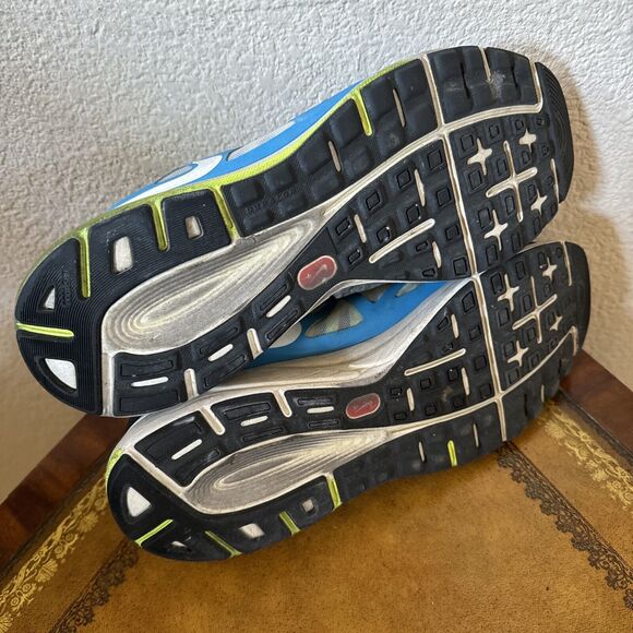 NIB NIKE ZOOM ELITE+ 487981-014 BLACK/WHITE-BLUE GLOW-VOLT SHOES SZ 12 S253 - Picture 7 of 10